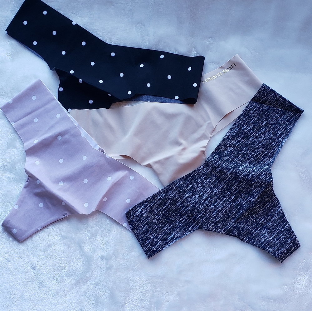 4 Victoria's secret seamless thong lot bundle